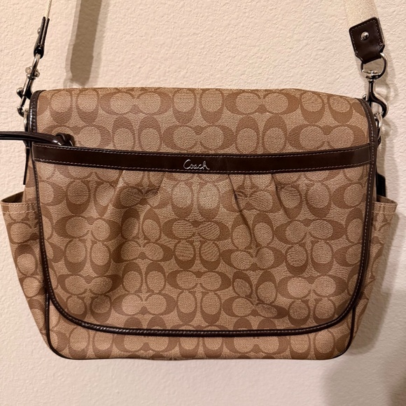 NWOT Coach Signature Messenger Diaper Bag - Picture 1 of 11